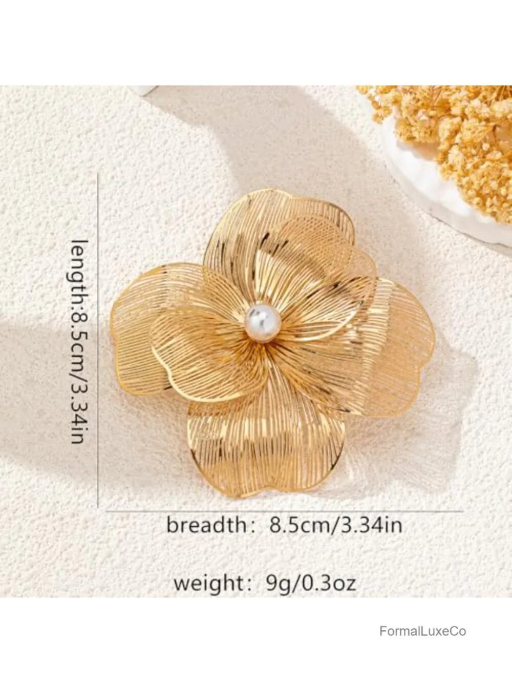 Large Layered Flower Brooches for Women Filigree Lapel Pins